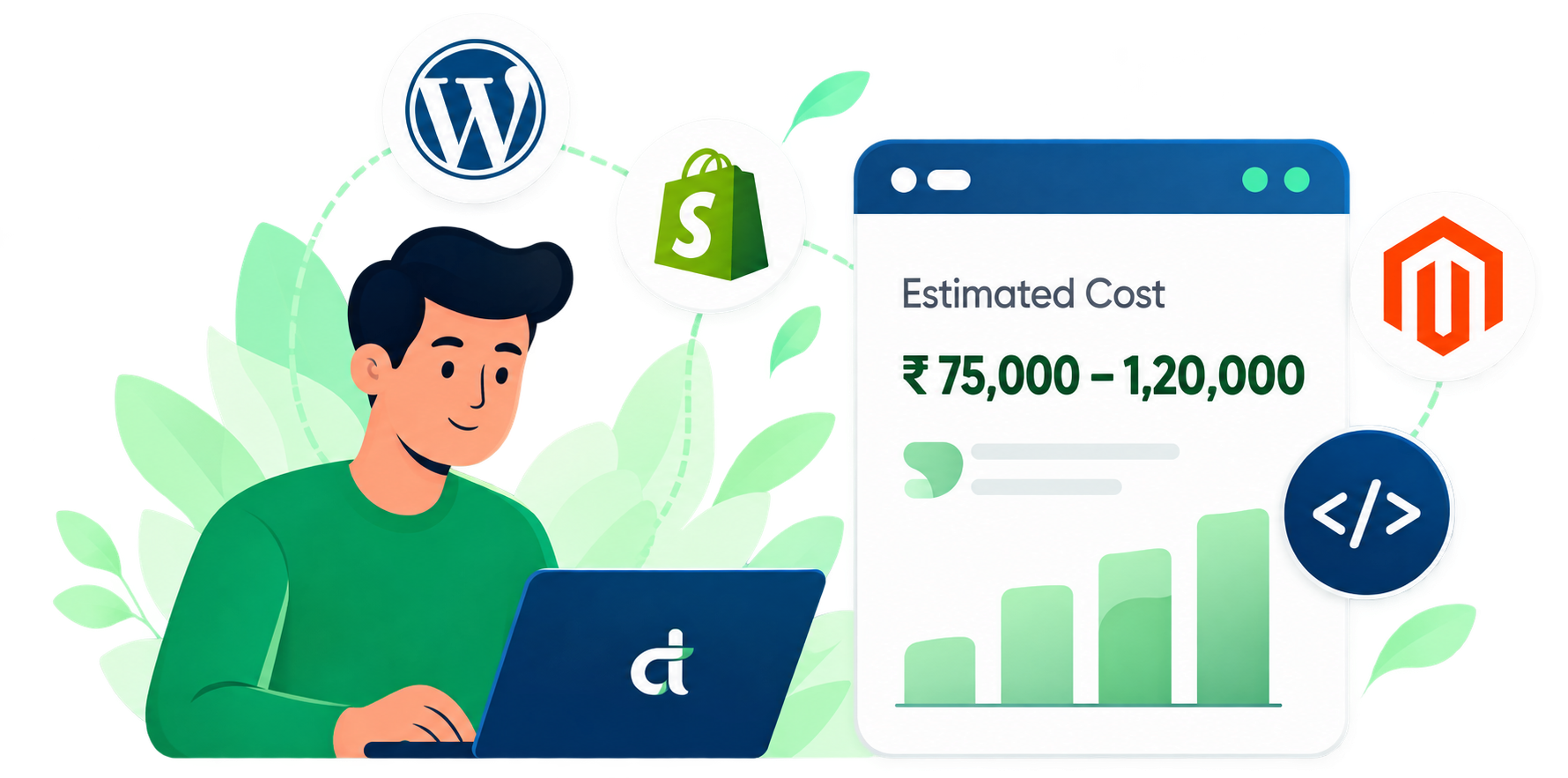 Instant project cost calculator illustration